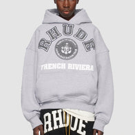 Rhude French Riviera Patch Hoodie Hoodie unisex detail view 3 | Dash Racegear — Rhude Riviera Patch Hoodie – Luxe Comfort Meets Street Culture