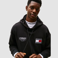 Tommy Hilfiger F1 Movie Graphic Hoodie Jacket unisex detail view 3 | Dash Racegear — Tommy Hilfiger hoodie showcasing Formula 1 The Movie design