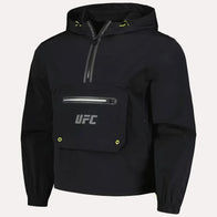 UFC Anorak Quarter-Zip Black Jacket Jacket unisex detail view 2 | Dash Racegear — ufc training anorak jacket black zip