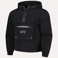 UFC Anorak Quarter-Zip Black Jacket Jacket unisex detail view 2 | Dash Racegear — ufc training anorak jacket black zip