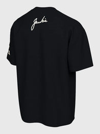Nike Jackie Robinson T-Shirt Shirt unisex detail view 2 | Dash Racegear — Nike Jackie Robinson black tee, classic design for everyday streetwear and baseball fan fashion.