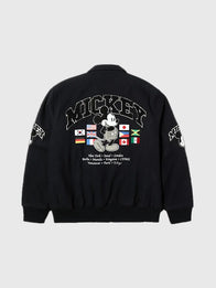 Disney x HUF Mickey Worldwide Tour Varsity Jacket Varsity Jacket unisex detail view 2 | Dash Racegear — Stand out in the Disney x HUF Mickey Worldwide Tour Varsity Jacket