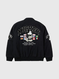 Disney x HUF Mickey Worldwide Tour Varsity Jacket Varsity Jacket unisex detail view 2 | Dash Racegear — Stand out in the Disney x HUF Mickey Worldwide Tour Varsity Jacket