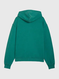 PUMA x Aston Martin Aramco F1 Hoodie Hoodie unisex detail view 4 | Dash Racegear — Unisex PUMA x Aston Martin Aramco F1 Team Green Zip-Up Hoodie in fleece with subtle branding, perfect for casual streetwear.