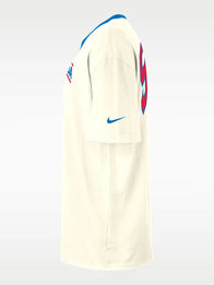 WNBA Legends Nike 30 Ringer T-Shirt Shirt unisex detail view 3 | Dash Racegear — WNBA Nike Legends 30th Anniversary unisex cream ringer T-shirt, soft cotton feel for sporty casual fan wear.