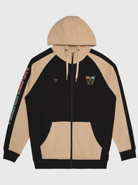 Nocta x Venezia FC Urban Hoodie Hoodie unisex detail view 4 | Dash Racegear — Unisex Nike Nocta x Venezia 25/26 hoodie in beige, zip-up fleece perfect for casual streetwear style.