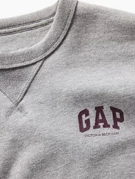 Gap × Victoria Beckham Sweatshirt Sweatshirt unisex detail view 4 | Dash Racegear — Unisex 2026 Gap x Victoria Beckham grey sweatshirt, soft fabric for cozy casual streetwear looks.