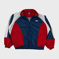 Vintage Umbro Nylon Jacket Jacket unisex front product view | Dash Racegear — Umbro Vintage Nylon Jacket – Classic Sports Style for Everyday Wear
