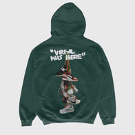 Virgil Was Here Hoodie Hoodie unisex front product view | Dash Racegear — Signature Virgil Was Here hoodie from designer streetwear line