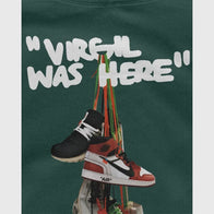 Virgil Was Here Hoodie Hoodie unisex detail view 2 | Dash Racegear — Fashion-forward hoodie celebrating the Virgil Was Here theme