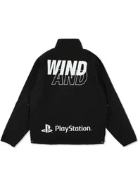 Playstation x WDS Tech Jacket Jacket unisex detail view 2 | Dash Racegear — Stay game-ready in the black PlayStation Wind and Sea tech jacket, perfect for urban adventures or casual wear.