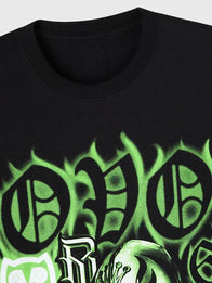 Rey Mysterio OVO x WWE Graphic T-Shirt Shirt unisex detail view 3 | Dash Racegear — 2026 OVO x WWE black Rey Mysterio T-shirt, soft cotton tee featuring bold wrestling graphics for sporty urban fashion looks