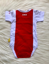AJAX Home soccer jersey baby romper - baby romper image 2