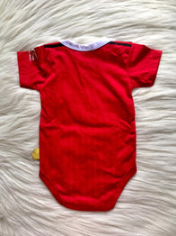 Manchester United Home soccer baby romper 100% cotton season 22/23 - baby romper image 2