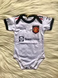 Manchester United Away soccer baby romper 100% cotton season 22/23 - baby romper image 1