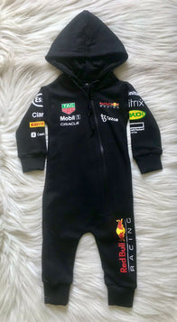 Red Bull Racing F1 Baby anorak jacket 100% cotton - Black - baby & toddler outfit image 1