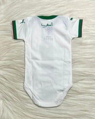 baby rompers Morocco Away onesie - specially for the little fans - baby romper image 2