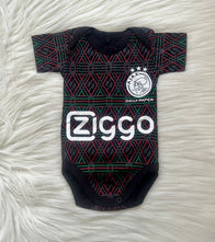 Limited AJAX Away soccer jersey baby romper 22/23 | 100% cotton - baby romper image 1