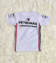 F1 Mercedes Racing Shirt Hamilton jersey 100% cotton - White Edition - baby & toddler shirt image 2