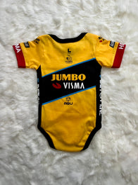 Jumbo Visma cycling team baby onesie season 2023/2024 - baby cycling apparel image 2
