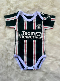 Baby Bodysuit Manchester United Away Soccer Jersey - baby romper image 1