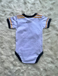 Real Madrid Home soccer baby romper jersey 100% cotton 23/24 - baby romper image 2