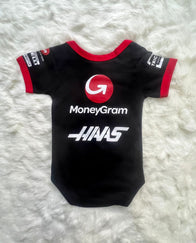 F1 Haas Racing onesie season 2023/2024 jersey 100% cotton | F1... - baby romper image 2