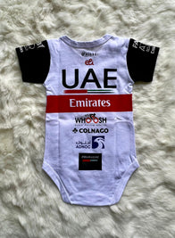 UAE Team Emirates cycling team baby onesie season 2023/2024 | FAB - baby cycling apparel image 2
