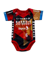 Bahrain Team Victorious cycling team baby onesie season 2023/2024 - baby cycling apparel image 1