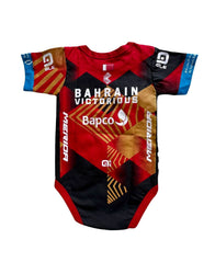 Bahrain Team Victorious cycling team baby onesie season 2023/2024 - baby cycling apparel image 3