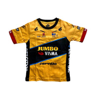 Jumbo Visma cycling team toddler shirt Tour de France season - baby cycling apparel image 1