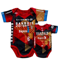 Bahrain Team Victorious cycling team baby onesie season 2023/2024 - baby cycling apparel image 4