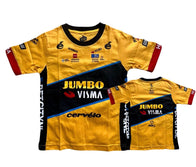 Jumbo Visma cycling team toddler shirt Tour de France season - baby cycling apparel image 3