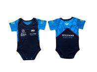 F1 Gulf Williams Racing onesie season 2023/2024 jersey 100% cotton... - baby romper image 3