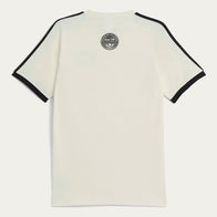 Adidas x Oasis Tour 3-Stripes Cream T-Shirt Shirt unisex detail view 2 | Dash Racegear — Sing It Loud in Cream – Adidas x Oasis Tour Tee