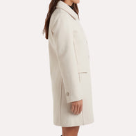 Womens White Trench Coat Coat women detail view 2 | Dash Racegear — White Trench Coat
