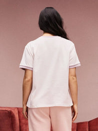 Parke Patchwork T-Shirt Shirt unisex detail view 2 | Dash Racegear — Parke Valentines 2026 Drop Patchwork Crewneck T-Shirt in white, playful and comfortable for daily wear.