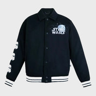 Star Wars Varsity Jacket Varsity Jacket unisex front product view | Dash Racegear — Exclusive Star Wars Varsity Jacket – Galactic Fashion Statement