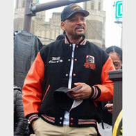 Will Smith Way Street Renaming Ceremony Varsity Jacket Varsity Jacket unisex front product view | Dash Racegear — Must-Have Will Smith Way Ceremony Varsity Jacket