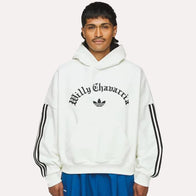 Adidas x Willy Chavarria Heavyweight Hoodie Hoodie unisex front product view | Dash Racegear — Willy Chavarria x Adidas Hoodie – Heavyweight Streetwear Look