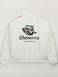 Adidas x Willy Chavarria Woven Jacket Jacket unisex detail view 2 | Dash Racegear — Adidas x Willy Chavarria 2026 white track jacket, lightweight woven design for everyday casual wear.