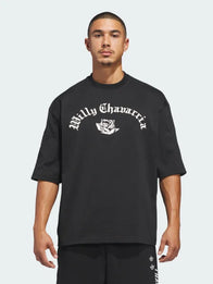 Adidas x Willy Chavarria T-shirt Shirt unisex front product view | Dash Racegear — Adidas x Willy Chavarria black T-shirt, casual streetwear with bold design for everyday style.