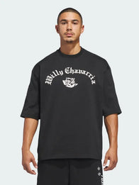 Adidas x Willy Chavarria T-shirt Shirt unisex front product view | Dash Racegear — Adidas x Willy Chavarria black T-shirt, casual streetwear with bold design for everyday style.