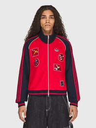Adidas x Brain Dead x Disney Track Jacket Jacket unisex detail view 3 | Dash Racegear — Red women's track jacket by Adidas x Brain Dead x Disney offering a vibrant look and versatile casual styling.
