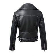Diane Black Motorcycle Leather Jacket Leather Jacket unisex detail view 2 | Dash Racegear — Women Black Motorcycle Leather Jacket