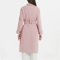 Womens Pink Wool coat Coat women detail view 3 | Dash Racegear — Pink Wool coat