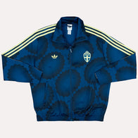 Womens Euro 2025 Adidas Sweden Track Jacket Jacket unisex front product view | Dash Racegear — Sweden Euro 2025 Track Jacket for Women by Adidas