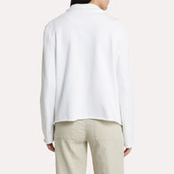 Womens White Peacoat Coat women detail view 3 | Dash Racegear — White Peacoat