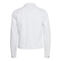 Womens White Denim Jacket Denim Jacket women detail view 2 | Dash Racegear — Womens Denim Jean Shirt Style Collar Jacket