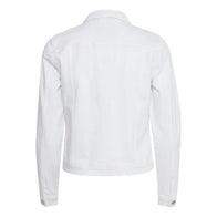 Womens White Denim Jacket Denim Jacket women detail view 2 | Dash Racegear — Womens Denim Jean Shirt Style Collar Jacket